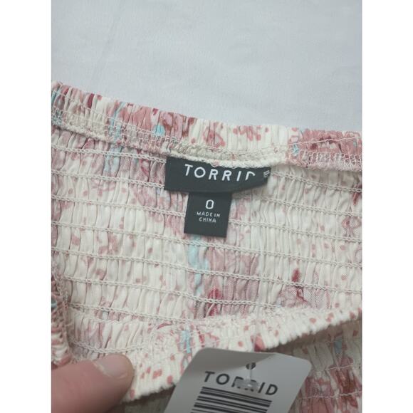 Torrid NWT Maxi Dress Challis Off Shoulder Tulip Hem Dress Paisley Women Large - Picture 7 of 9